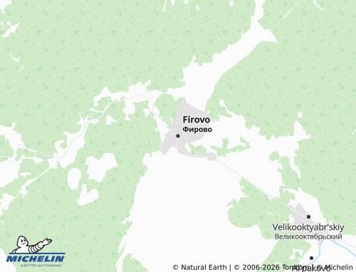 Carte MICHELIN Firovo - ViaMichelin