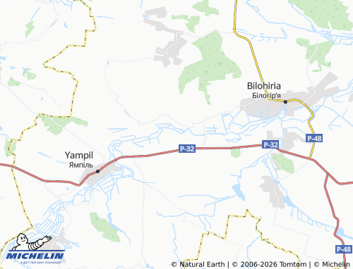 MICHELIN Vodychky map - ViaMichelin