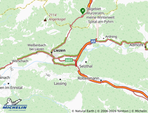 MICHELIN-Landkarte Reithtal - ViaMichelin