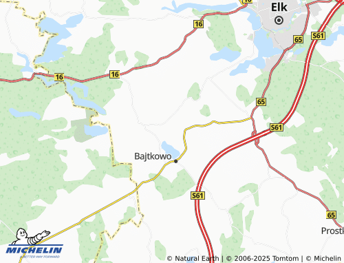 MICHELIN Karbowskie map - ViaMichelin
