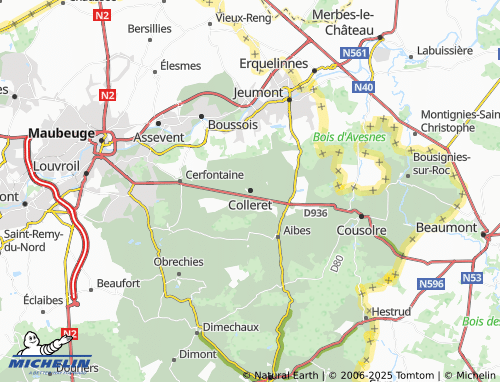 MICHELIN Colleret map - ViaMichelin