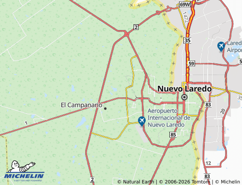 Mapa MICHELIN Valles de Anáhuac - ViaMichelin