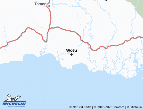 MICHELIN Wotu map - ViaMichelin