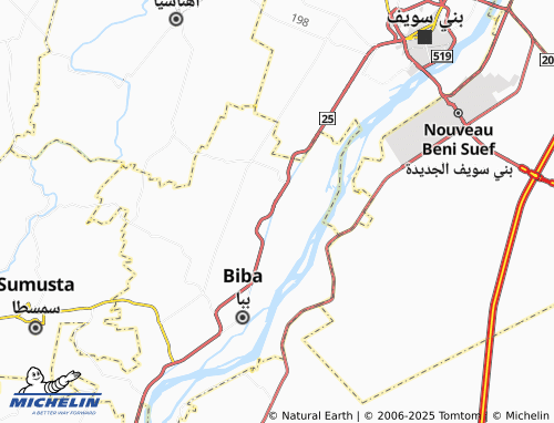 MICHELIN Beni Madi map - ViaMichelin