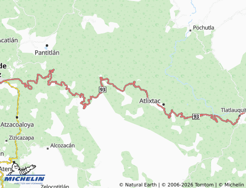 MICHELIN Del Río map - ViaMichelin