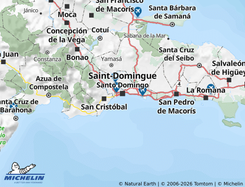Carte MICHELIN Distrito Nacional - ViaMichelin