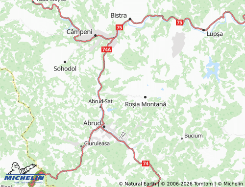 MICHELIN Bălmoșești map - ViaMichelin