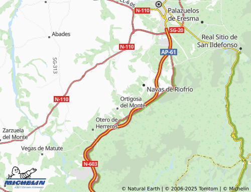 MICHELIN La Losa map - ViaMichelin