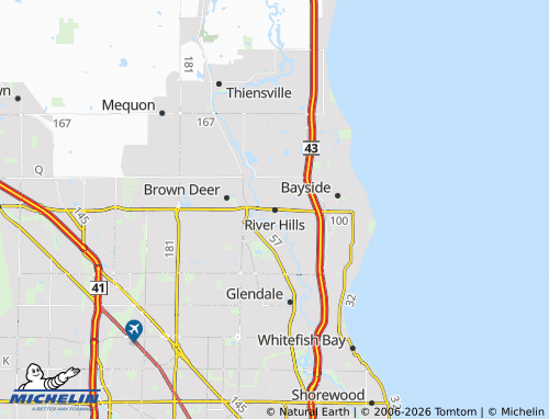 Mappa MICHELIN River Hills - ViaMichelin
