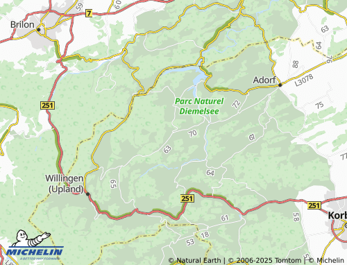 MICHELIN Ottlar map - ViaMichelin