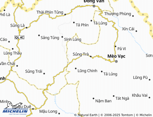 MICHELIN Sủng Máng map - ViaMichelin