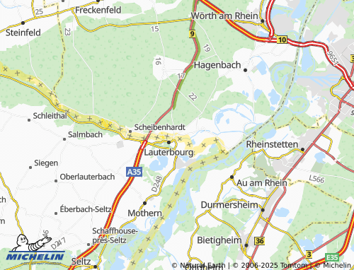 MICHELIN-Landkarte Neulauterburg - ViaMichelin