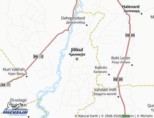 Mappa MICHELIN Jilikul - ViaMichelin