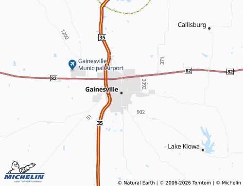 Carte MICHELIN Gainesville - ViaMichelin