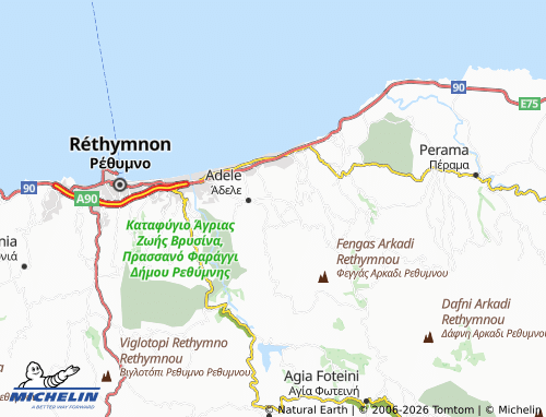 Carte MICHELIN Agios Dimitrios - ViaMichelin