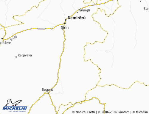 Mappa MICHELIN Güçlü - ViaMichelin