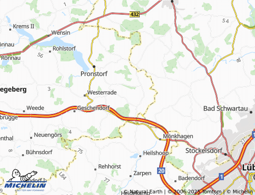MICHELIN Neukoppel map - ViaMichelin