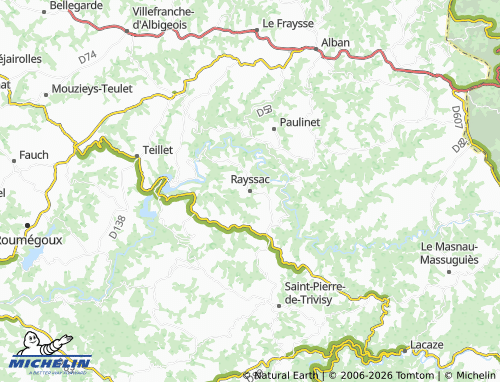 MICHELIN Rayssac map - ViaMichelin