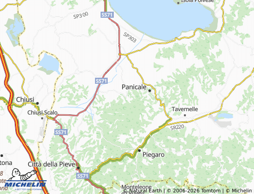Mapa MICHELIN Paciano - ViaMichelin