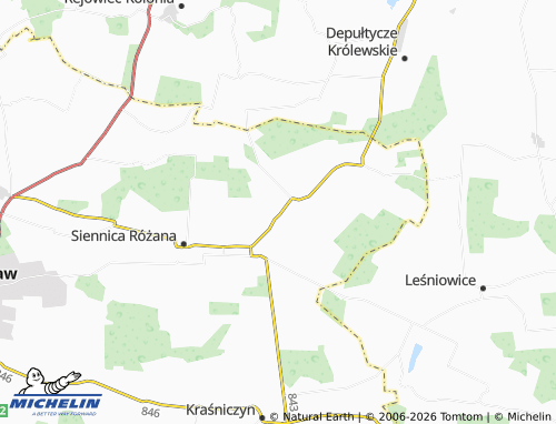 MICHELIN Zagroda map - ViaMichelin