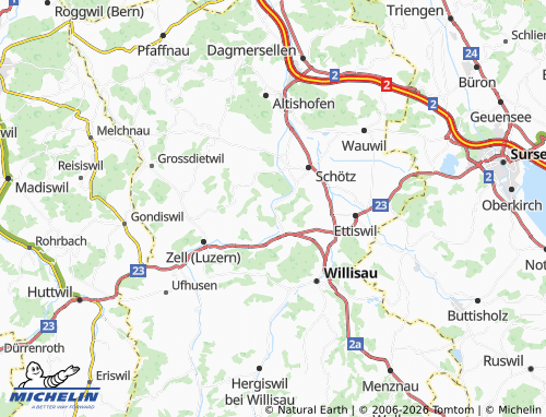 Mappa MICHELIN Niderwil - ViaMichelin