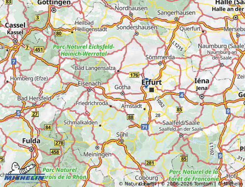 Kaart MICHELIN Gotha - ViaMichelin