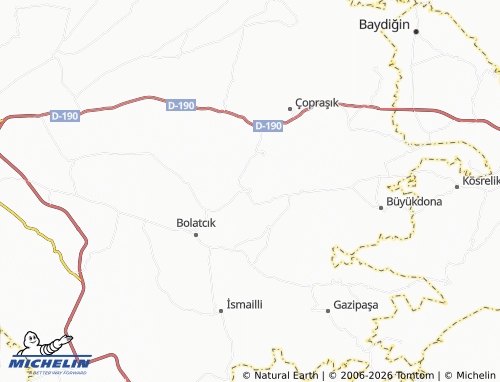 Mappa MICHELIN Gerdekkaya - ViaMichelin