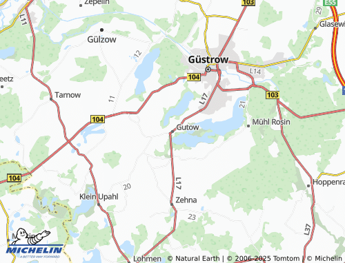 MICHELIN Gutow map - ViaMichelin