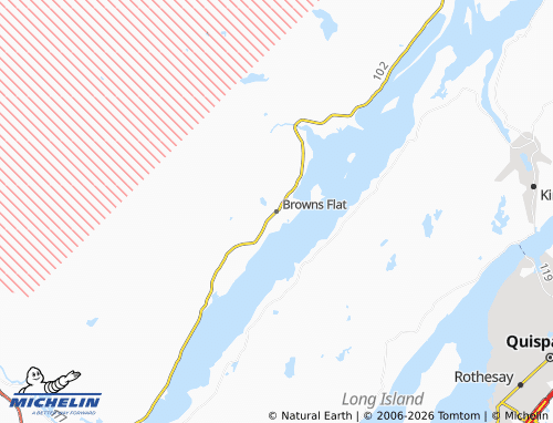 Mappa MICHELIN Browns Flat - ViaMichelin