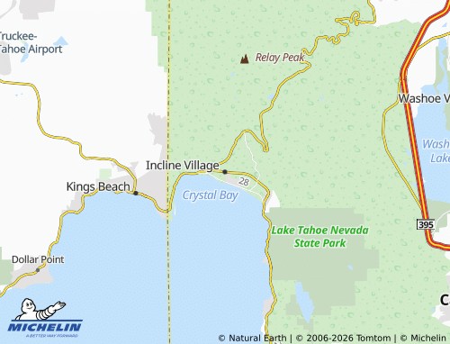 Mapa MICHELIN Incline Village - ViaMichelin