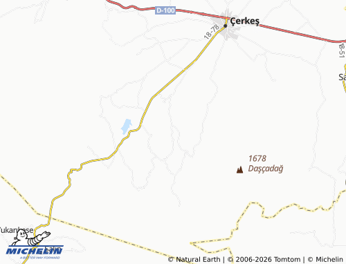 MICHELIN Dağçukurören map - ViaMichelin