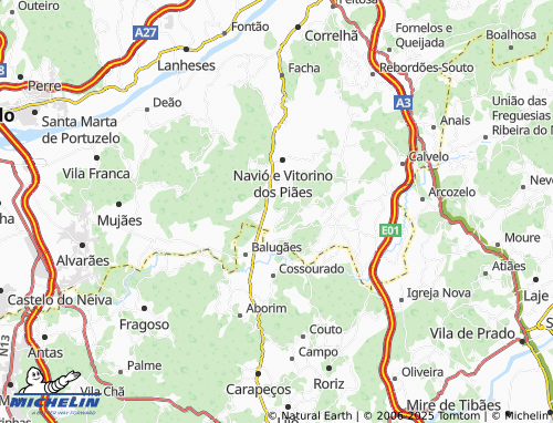 MICHELIN Corvela map - ViaMichelin