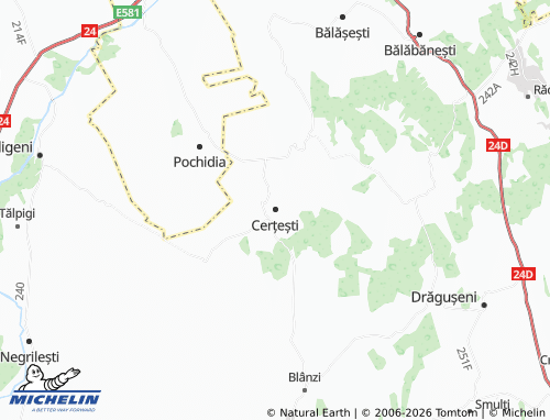 MICHELIN-Landkarte Cerțești - ViaMichelin
