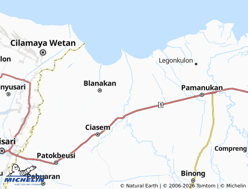 MICHELIN-Landkarte Muara - ViaMichelin