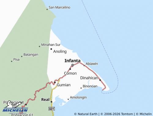 MICHELIN Pinaglapatan map - ViaMichelin