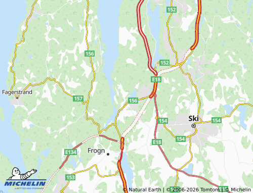 MICHELIN-Landkarte Mellom Fåle - ViaMichelin