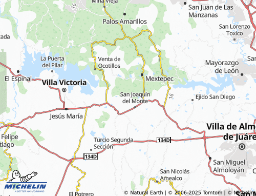 Carte MICHELIN Ejido El Hospital - ViaMichelin