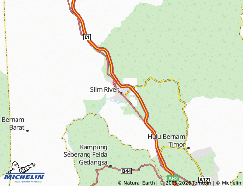 MICHELIN Slim River map - ViaMichelin