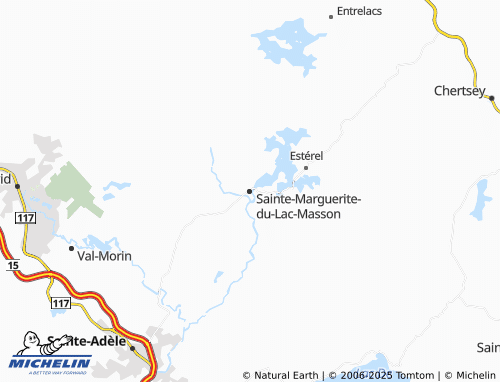 MICHELIN Sainte-Marguerite-du-Lac-Masson map - ViaMichelin