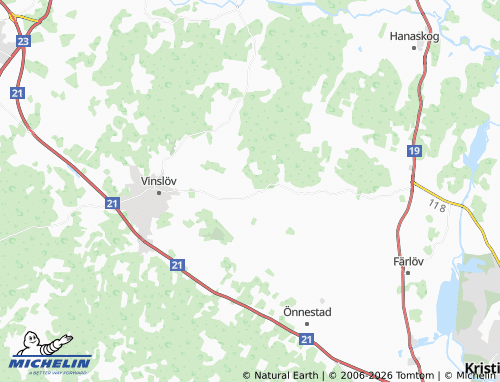 MICHELIN Åraslöv map - ViaMichelin
