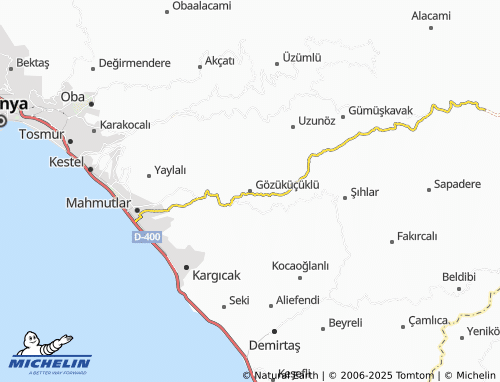 MICHELIN Gözüküçüklü map - ViaMichelin