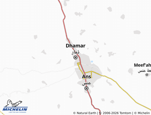 MICHELIN Dhamar map - ViaMichelin