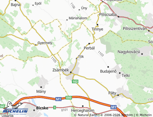 Mapa MICHELIN Tök - ViaMichelin