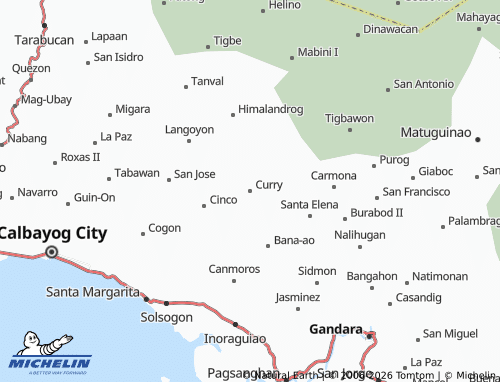 MICHELIN Curry map - ViaMichelin