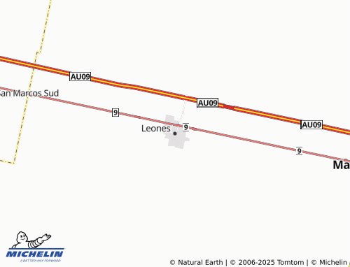 MICHELIN Leones map - ViaMichelin
