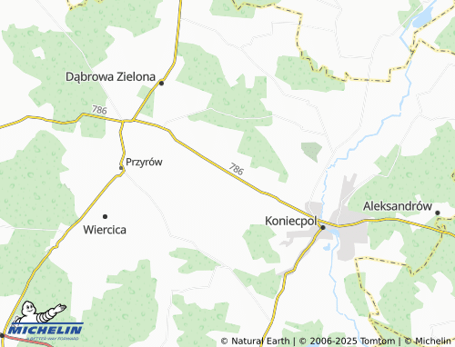 MICHELIN Luborcza map - ViaMichelin