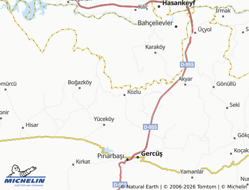 MICHELIN-Landkarte Kozlu - ViaMichelin