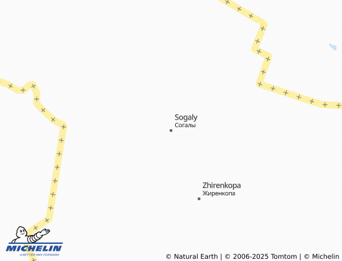 MICHELIN Sogaly map - ViaMichelin