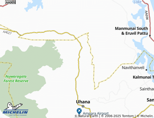 MICHELIN-Landkarte Rajagalathenna South - ViaMichelin