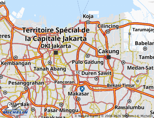 Mapa MICHELIN Rawa Sari - ViaMichelin